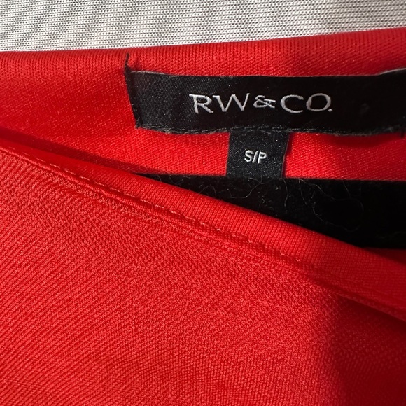 RW&CO Red Sheath Midi Dress Sleeveless Halter fits (M/S) - Picture 6 of 13